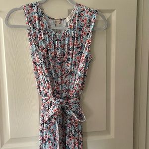 Loft Floral Flare Dress